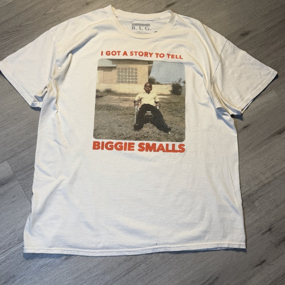 Biggie Smalls Graphic‎ Tee "I Got A Story To Tell" XL Hip Hop Shirt)